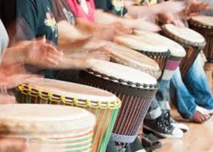 African drumming, $20