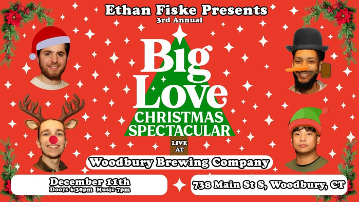 Ethan Fiske and Big Love Christmas Spectacular at the Woodbury Brewing Company