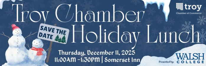 SAVE THE DATE: 2025 Holiday Lunch presented by Walsh College