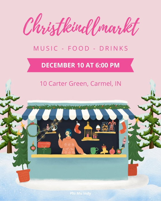 Phi Mu Indy at the Carmel Christkindlmarkt