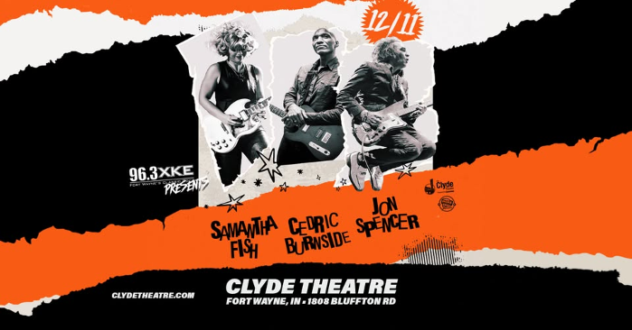 96.3XKE Presents: Samantha Fish, Cedric Burnside & Jon Spencer Shake Em' On Down Tour