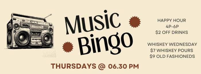 MUSIC BINGO