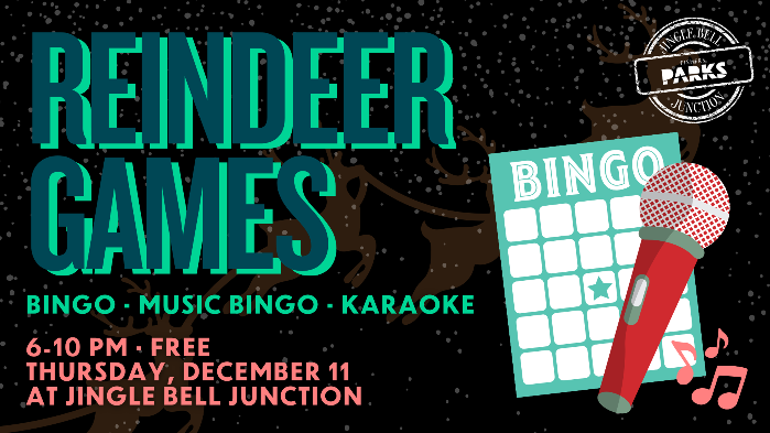 Jingle Bell Junction: Reindeer Games (Bingo, Music Bingo, and Karaoke)
