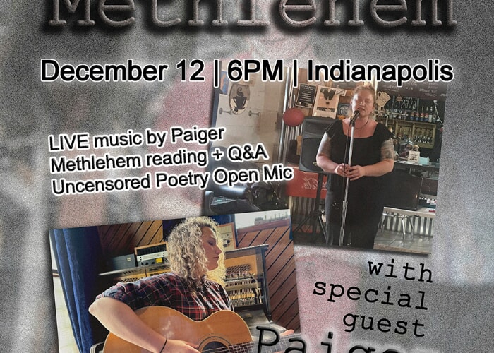Join Melodie Yvonne in Methlehem - Release Party w/Paiger + Poetry Open Mic