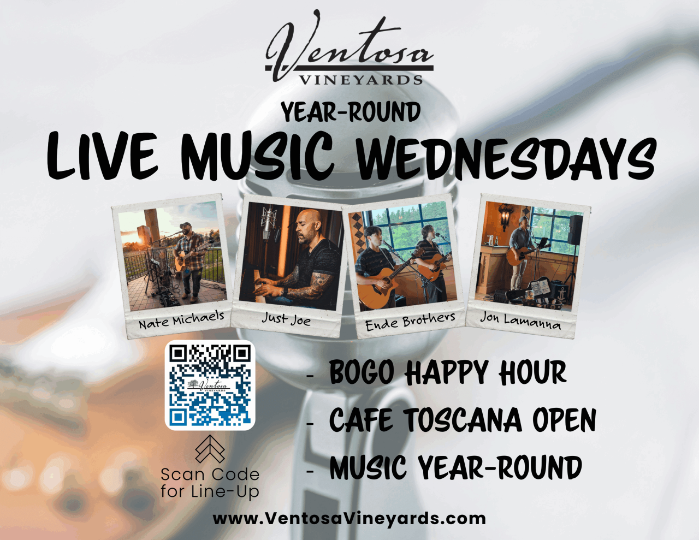 Ventosa's Live Music Wednesdays (year-round)