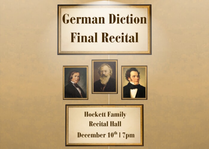 German Diction Recital