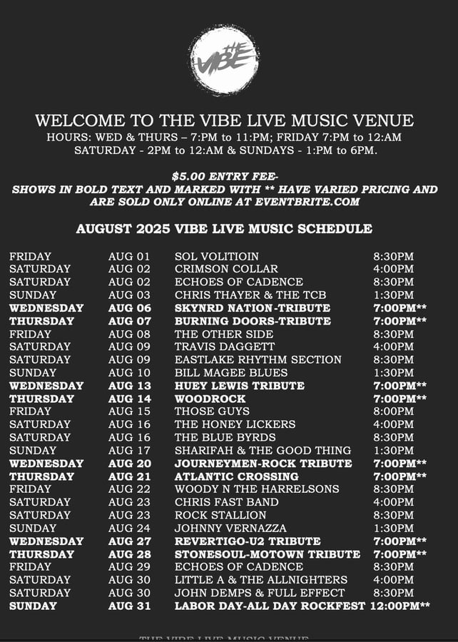 THE VIBE LIVE MUSIC VENUE