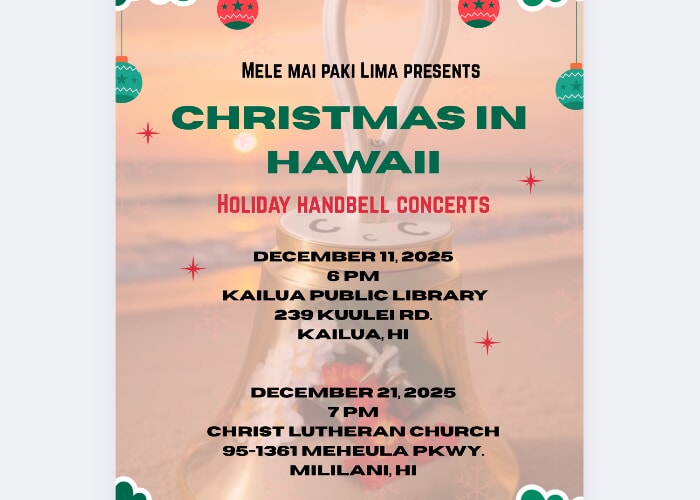 Mele Mai Paki Lima Handbell Concert