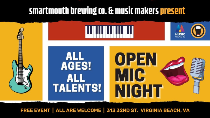 Open Mic Night by Smartmouth Pilot House & Music Makers