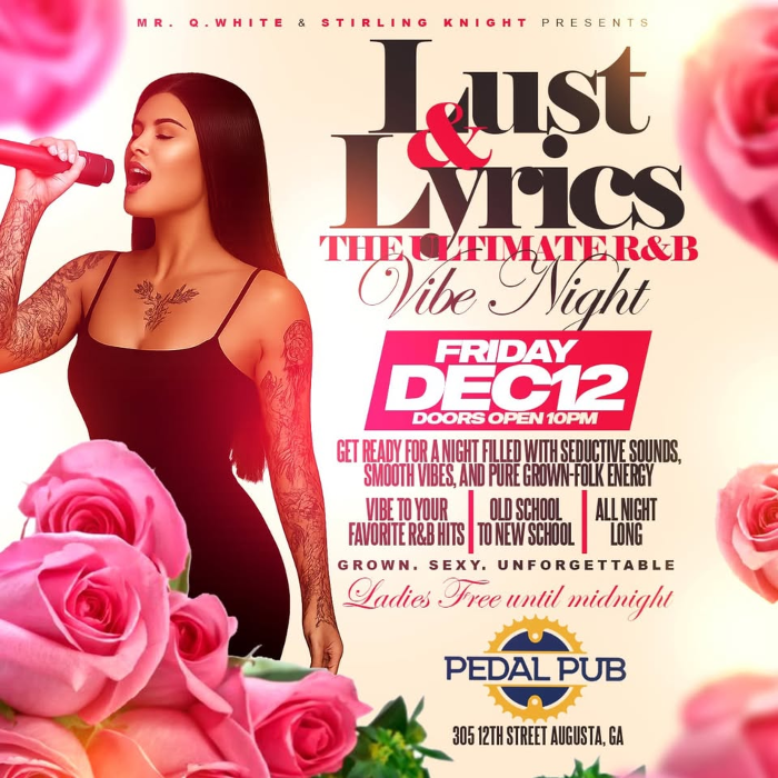 Lust & Lyrics The Ultimate R & B Vibe Night