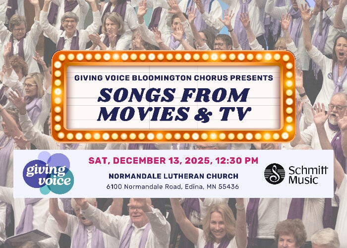 Giving Voice Bloomington Chorus Presents: Songs from Movies & TV