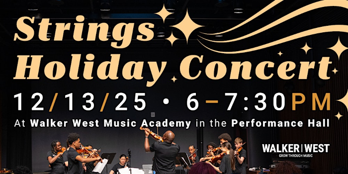 Walker West Strings Holiday Concert & Community Giving