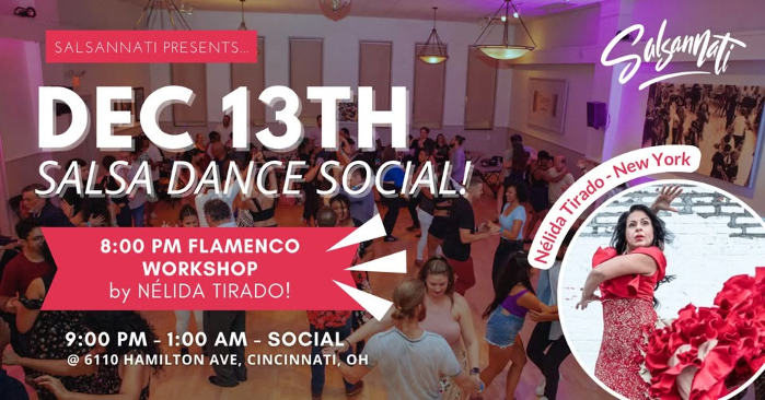SABOR! December 13th Social Dance Party + Special Workshop!