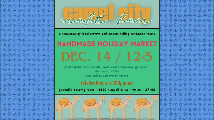 Handmade Holiday Market #2: Camel City Craft Fair