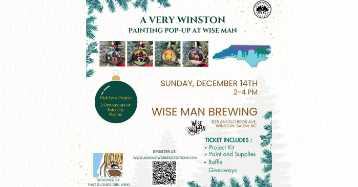 A Very Winston Painting Pop-Up at Wise Man