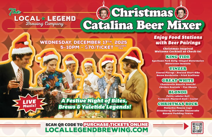 Local Legend's Christmas Catalina Beer Mixer! ✨