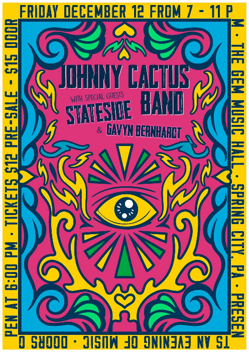 Johnny Cactus Band with Stateside and Gavyn Bernhardt