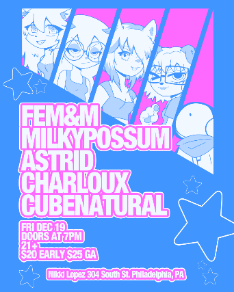 FEM&M, Milkypossum, Astrid, Charloux, Cube Natural