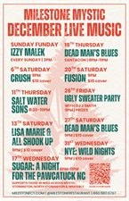 December Live Music at Milestone!