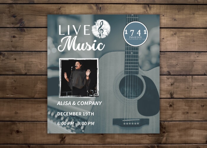 Friday Night Live Music Series with Alisa & Company at 1741 Pub & Grill