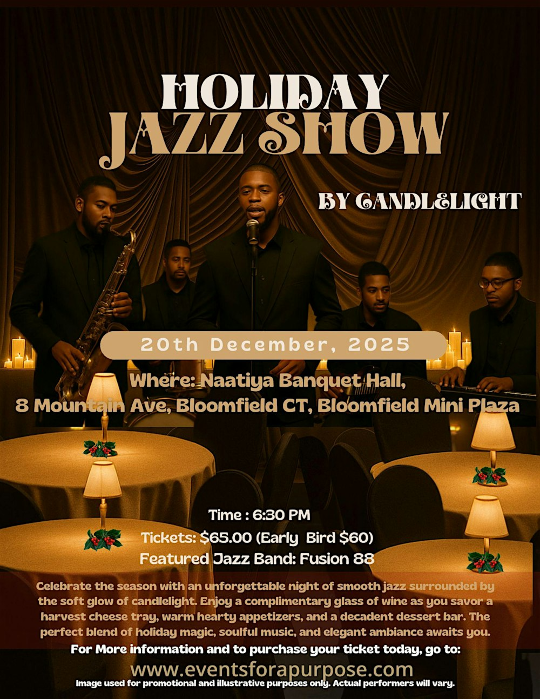 Holiday Jazz Show by Candlelight - An Elegant Evening of Smooth Jazz, Wine