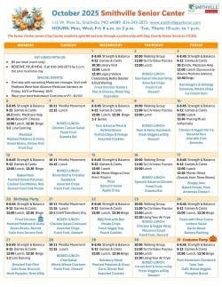 Senior Center - Music Bingo