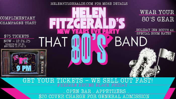 NYE PARTY WITH THAT 80'S BAND - BUY TICKETS NOW!