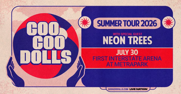Goo Goo Dolls Summer Tour 2026 with Special Guests Neon Trees