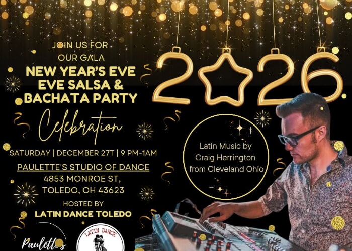 New Years Eve Eve Salsa & Bachata Party Celebration