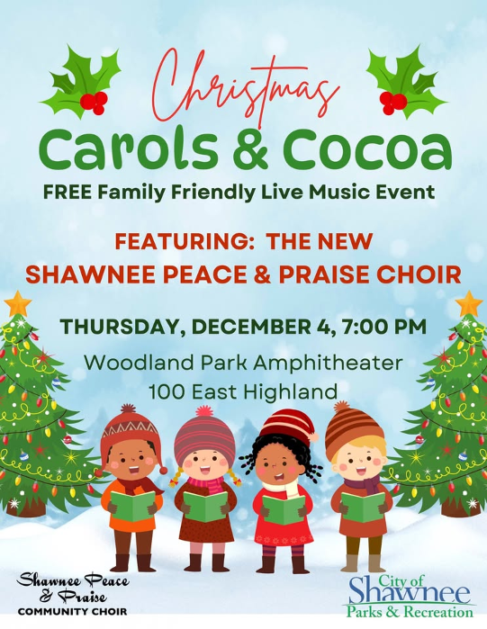 Christmas Carols & Cocoa, Woodland Park Amphitheater