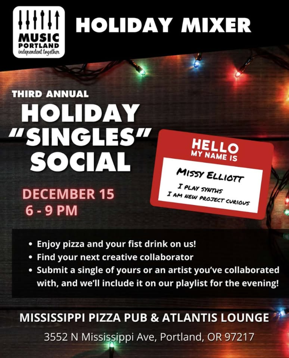 FREE! Music Portland Holiday Mixer