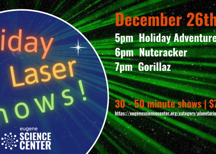 Holiday Laser Shows + Gorillaz