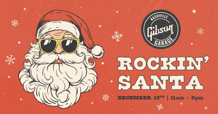 Rockin' Santa at the Gibson Garage Nashville!