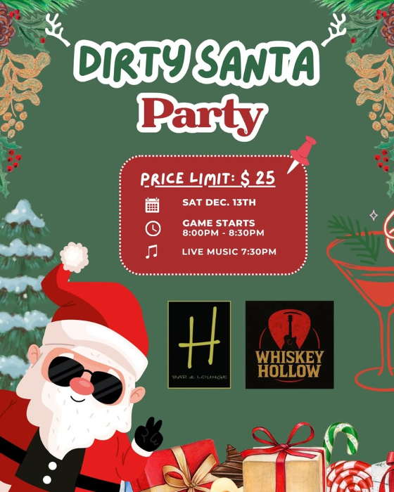Dirty Santa Party with WHISKEY HOLLOW