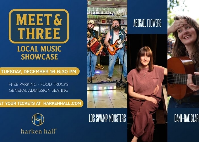 Meet & Three Local Music Showcase Featuring Los Swamp Monsters