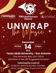 The San Antonio Community Wind Ensemble presents - Unwrap the Music