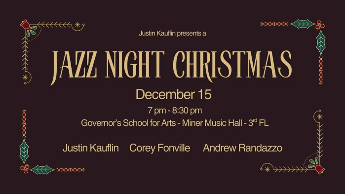 Justin Kauflin presents 'A Jazz Night Christmas'