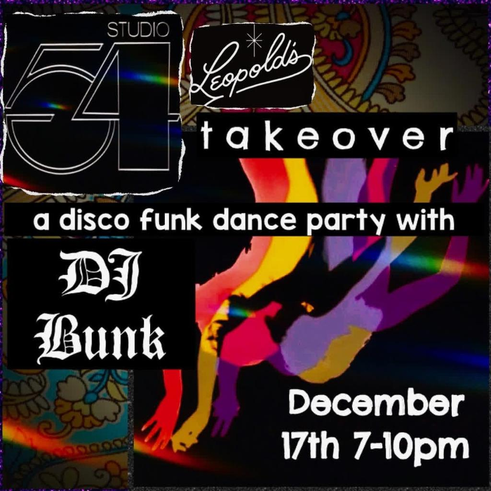 Studio 54 Takeover: A Disco Funk Dance Party with DJ Bunk
