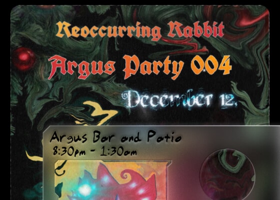 Reoccurring Rabbit Dance Party at Argus Bar & Patio