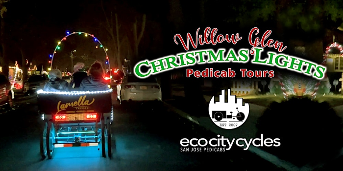 Willow Glen Christmas Lights Pedicab Tours