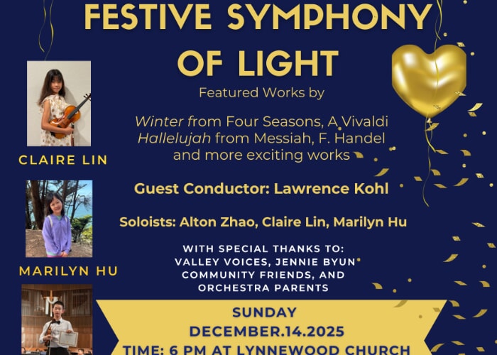 NorCal Symphony Orchestra Winter Concert in Pleasanton