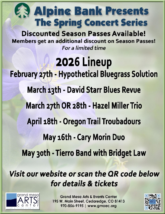 2026 GMAEC Spring Concert Series- Presented By Alpine Bank