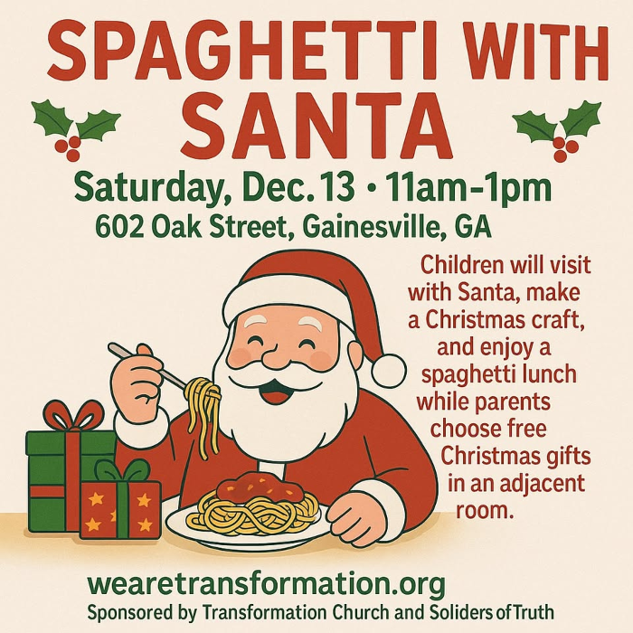 Spaghetti with Santa