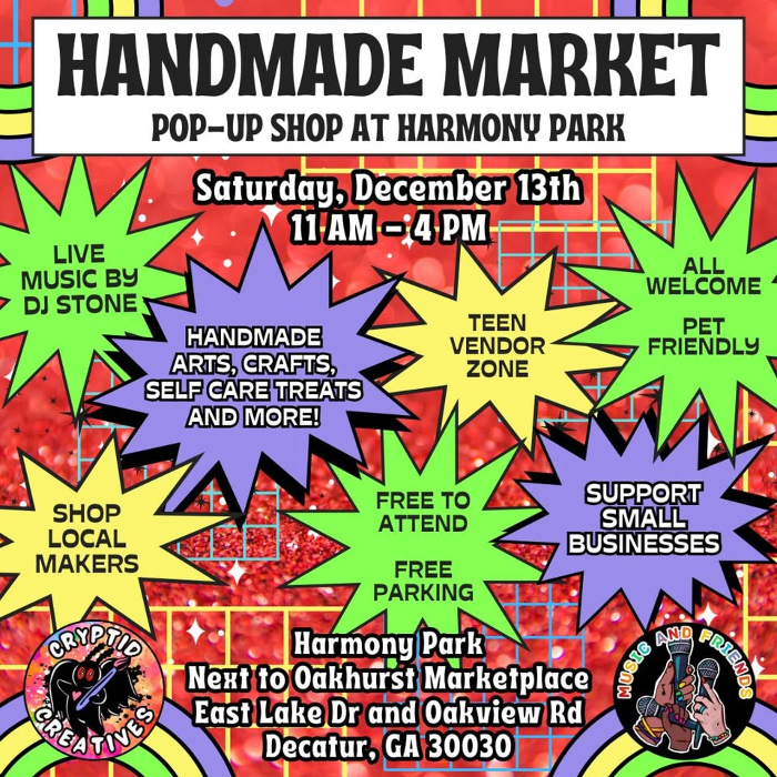 Handmade Market at Harmony Park: Winter Gifts and Local Goods!