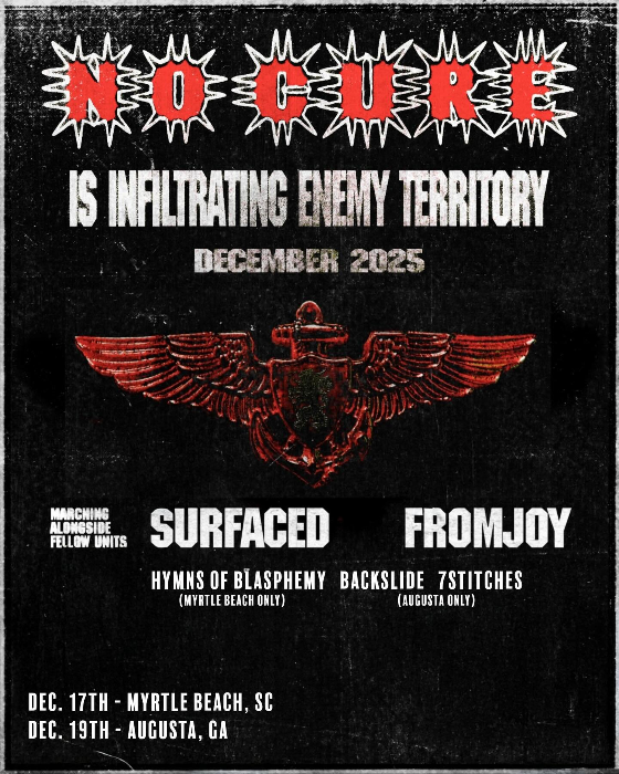 NO CURE W/ SRUFACED, FROM JOY, BACKSLIDE & 7STITCHES