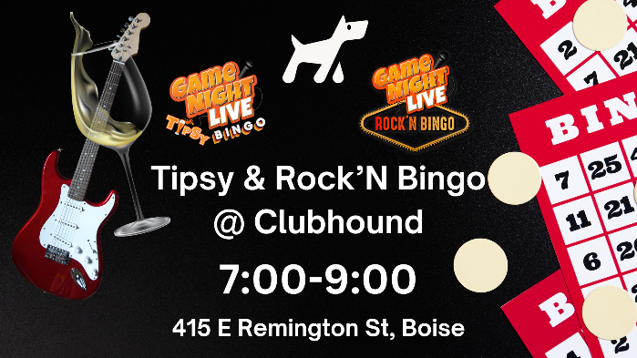 Game Night Live Rock'n and Tipsy Bingo Combo is at Clubhound!