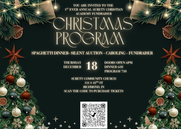 Surety Christmas Program and Fundraiser