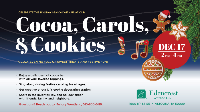 Cocoa, Carols, and Cookies