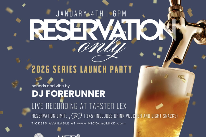 Reservation Only: 2026 Series Launch Party