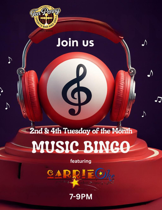 Music Bingo @ Ten Penny